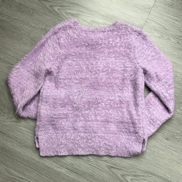 Toddler Girls Design History Sweaters, Fuzzy Purple Unicorn Size 4 - Picture 7 of 9